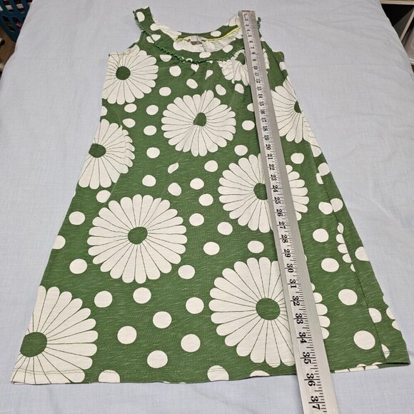 Boden Sleeveless Floral Dress Women Size 6R Green/White Cotton - Picture 7 of 13